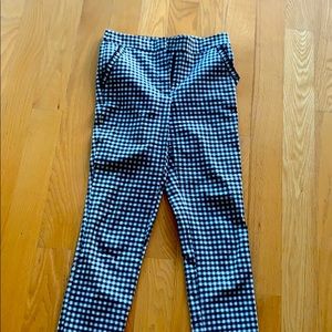 Black and white checkered pants